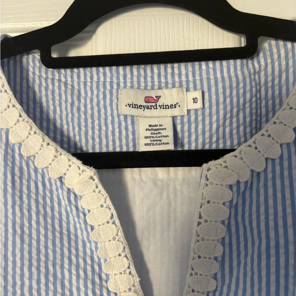 Vineyard Vines Blue Striped Dress - Picture 2 of 6